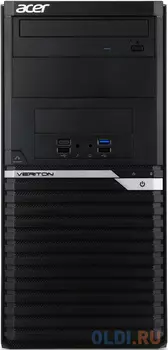 ПК Acer Veriton M4670G MT i3 10100 (3.6)/8Gb/SSD256Gb/UHDG/DVDRW/CR/noOS/GbitEth/300W/клавиатура/мышь
