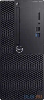 ПК Dell Optiplex 3070 MT i5 9500 (3)/8Gb/SSD256Gb/UHDG 630/DVDRW/Windows 10 Professional 64/GbitEth/260W/клавиатура/мышь/черный