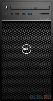 ПК Dell Precision 3640 MT i7 10700 (2.9)/16Gb/SSD512Gb/P1000 4Gb/DVDRW/CR/Windows 10 Professional/GbitEth/WiFi/BT/460W/клавиатура/мышь/черный