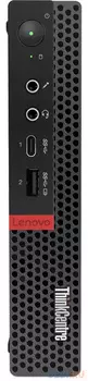 ПК Lenovo ThinkCentre Tiny M720q slim PG G5420T (3.2)/4Gb/1Tb 5.4k/UHDG 610/Windows 10 Professional 64/GbitEth/WiFi/BT/65W/клавиатура/мышь/черный