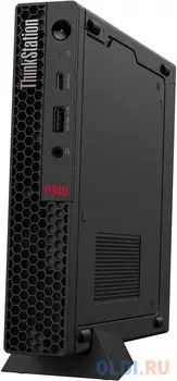 ПК Lenovo ThinkStation P340 tiny Core i9 10900T (1.9)/16Gb/SSD512Gb/P1000 4Gb/Windows 10 Professional 64/GbitEth/WiFi/BT/135W/клавиатура/мышь/черный