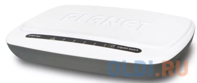 PLANET 5-Port 10/100/1000Mbps Gigabit Ethernet Switch (External Power) - Plastic Case