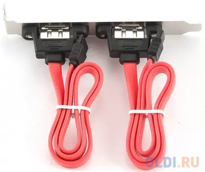 Планка в системный блок 2xeSATAвнешн-2xSATAвнутр Gembird CCSATA2RECEPTACLE