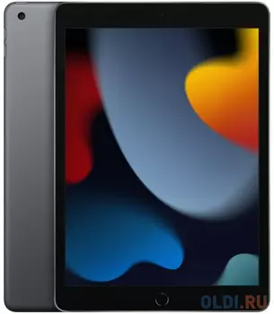 Планшет Apple iPad 2021 A2602 A13 Bionic 6С ROM64Gb 10.2" IPS 2160x1620 iOS серый космос 8Mpix 12Mpix BT WiFi Touch 10hr