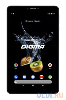 Планшет Digma CITI Octa 70 SC9863 (1.6) 8C/RAM4Gb/ROM64Gb 7" IPS 1920x1200/3G/4G/Android 9.0/черный/5Mpix/2Mpix/BT/GPS/WiFi/Touch/microSD 128Gb/minUSB/2800mAh
