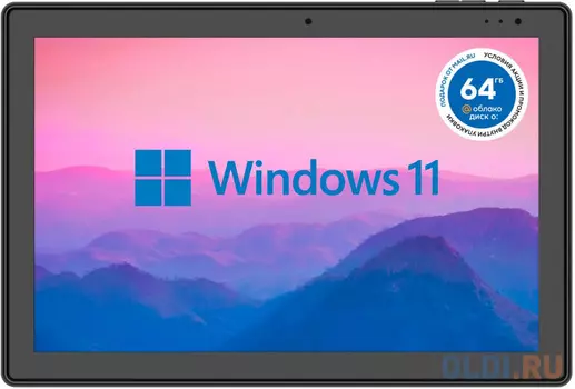 Планшет Digma EVE 1470D Celeron N4000 (1.1) 2C RAM4Gb ROM64Gb 10.1" IPS 1280x800 Windows 11 черный 2Mpix BT WiFi Touch microSD 128Gb mHDMI 3000mA