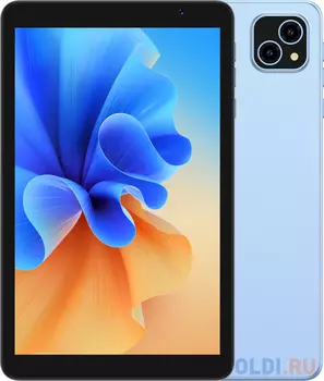 Планшет Digma Q8 SC9863A (1.6) 8C RAM3Gb ROM32Gb 8" IPS 1280x800 4G 2Sim Android 14 голубой 5Mpix 2Mpix BT WiFi microSD 128Gb 4500mAh