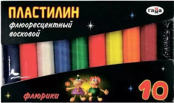 Пластилин Гамма ФЛЮРИКИ 10 цветов 281036_1