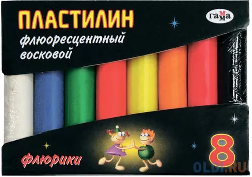 Пластилин Гамма ФЛЮРИКИ 8 цветов 281035