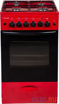 Плита Газовая Лысьва ГП 400 МС-2у вишневый (без крышки)