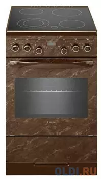 Плита Электрическая Gefest ЭП Н Д 5560-03 0054 коричневый/мрамор стеклокерамика (без крышки)