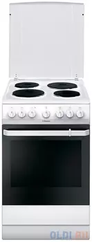 Плита Электрическая Hansa FCEW54109 белый эмаль (металлическая крышка)