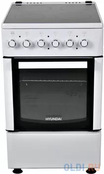 Плита Электрическая Hyundai REE225 белый стеклокерамика (без крышки)