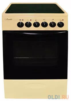 Плита Электрическая Лысьва EF4002MK00 кремовый стеклокерамика (без крышки)