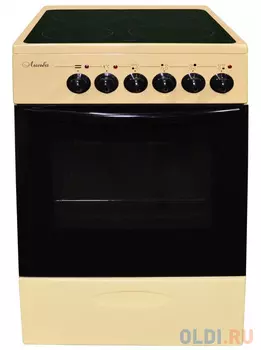 Плита Электрическая Лысьва EF4002MK00 желтый стеклокерамика (без крышки)