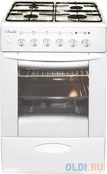 Плита Комбинированная Лысьва ЭГ 401 МС-2у белый (стеклянная крышка)