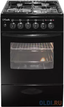 Плита Комбинированная Лысьва ЭГ 404 МС-2у черный (без крышки) реш.чугун