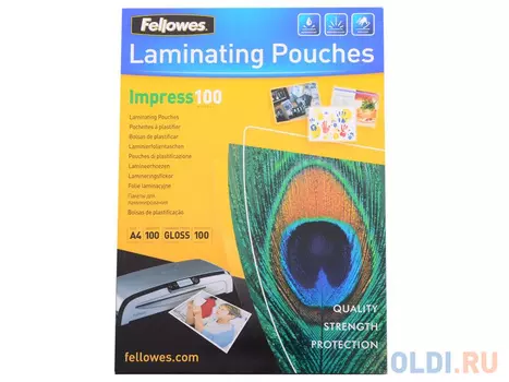 Плёнка для ламинирования Fellowes A4 Fellowes, 100 мкм, 100 шт., шт (FS-53511)