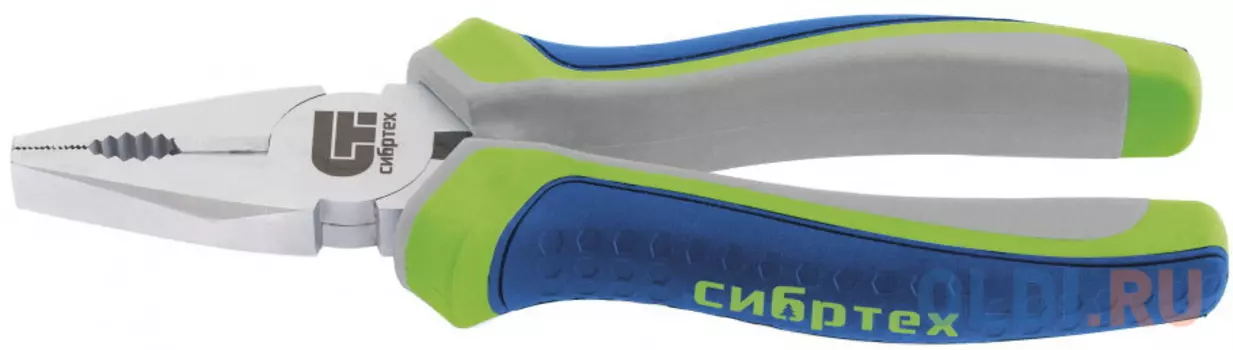 Плоскогубцы комбинированные, 180 мм, трехкомпонентные рукоятки// Сибртех