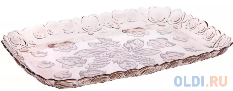 ПОДНОС ПЛАСТ. "ИЗОБИЛИЕ" 45*28 СМ (ТОНИРОВАННЫЙ) (1/20) "АЛЬТЕРНАТИВА" М6514