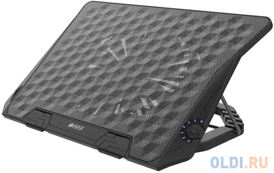 Подставка для игровых ноутбуков HIPER TURBION (до 17,3", вентилятор 1 х 180 мм, 600-800 RPM, 76CFM)