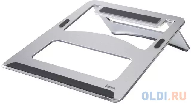 Подставка для ноутбука Hama Aluminium (00053059) 15.4"230x230x5мм алюминий белый