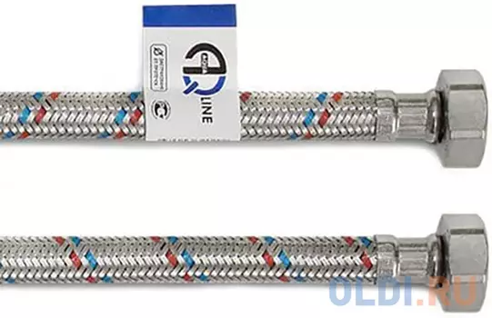 ПОДВОДКА ГИБКАЯ ДЛЯ ВОДЫ (ЛАТУНЬ) 300 СМ ГАЙКА-ГАЙКА (10/30) "АКВАЛАЙН"