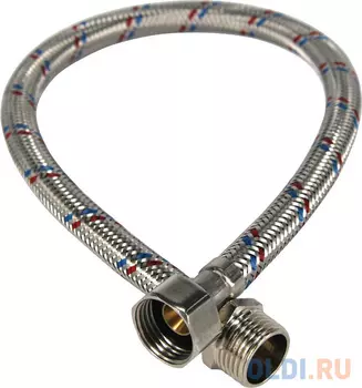 ПОДВОДКА ГИБКАЯ ДЛЯ ВОДЫ (СТАЛЬ) 50 СМ ГАЙКА-ШТУЦЕР (10/200) "ELKA"