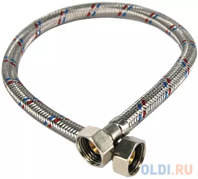 ПОДВОДКА ГИБКАЯ ДЛЯ ВОДЫ (СТАЛЬ) 60 СМ ГАЙКА-ГАЙКА (10/170) "ELKA"