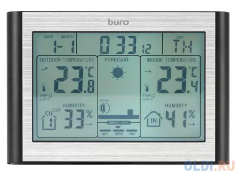 Погодная станция Buro BU-WSH114-LIGHT серебристый