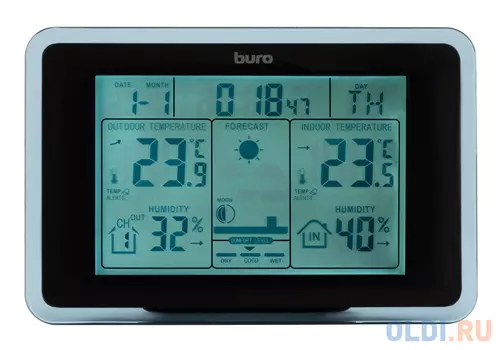 Погодная станция Buro BU-WSH168-LIGHT черный