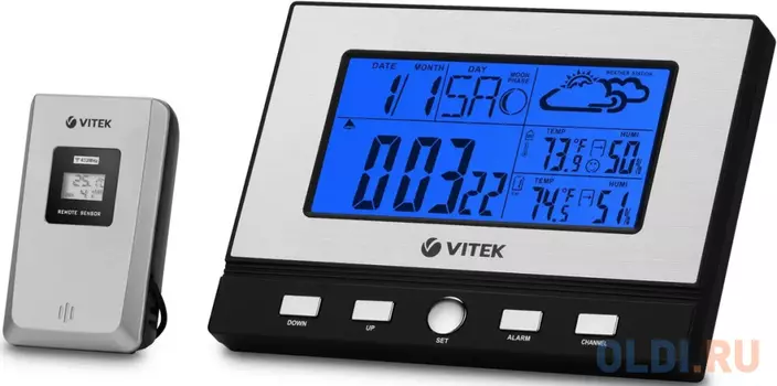 Погодная станция Vitek VT-3533, серебристый