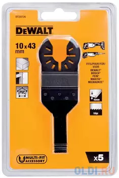 Погр.пил.полотно,д/мультитул,DT20706,5шт DT20726-QZ DeWalt