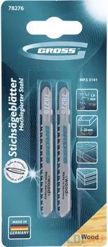 Полотна для электролобзика по дереву, 2 шт. ( 3141 ) // Gross