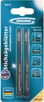 Полотна для электролобзика по дереву, 2 шт.( 3106 - T111C ) // Gross