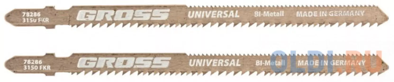 Полотна для электролобзика универсальные, двухсторонние, фигурный рез, 2 шт. (3150 - FKR) // Gross