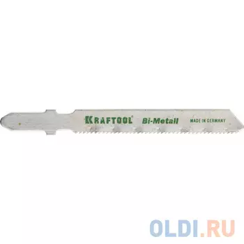 Полотна KRAFTOOL, T118AF, для эл/лобзика, Bi-Metall, по металлу (1,5-2мм), EU-хвост., шаг 1,2мм, 55мм, 2шт