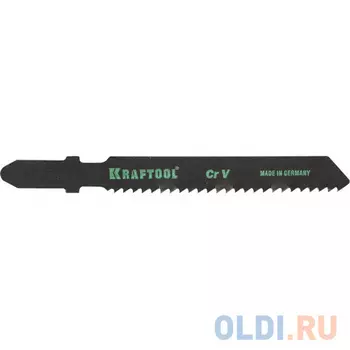 Полотна KRAFTOOL, T119B, для эл/лобзика, Cr-V, по дереву, фанере, чистый рез, EU-хвост., шаг 2мм, 55мм, 2шт