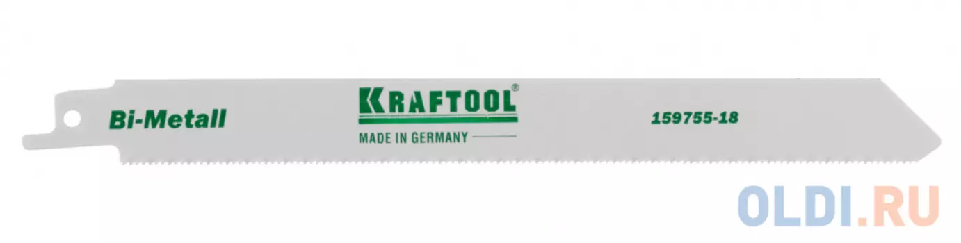 Полотно KRAFTOOL "INDUSTRIE QUALITAT", S1122EF, для эл/ножовки, Bi-Metall, по металлу, шаг 1,4мм, 180мм