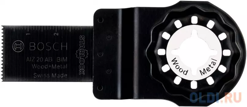 Полотно пильное для МФИ BOSCH AIZ20AB (2.608.661.640) погружное, BiM, 20x20мм, металл/дерево