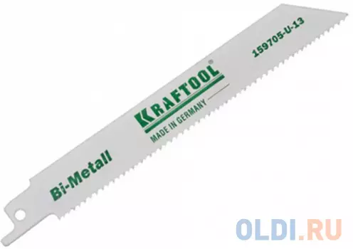 Полотно пильное KRAFTOOL 159705-U-13 INDUSTRIE QUALITAT BiMetaLL по мет.,дереву шаг1.8-2.5мм 130мм