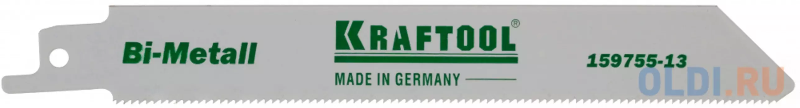 Полотно пильное KRAFTOOL 159755-08 INDUSTRIE QUALITAT BiMetaLL по металлу шаг1.4мм 80мм