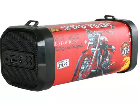 Портативная акустика Telefunken TF-PS1240B (Speed fields) 6 Вт, 200 - 16000 Гц, FM, Bluetooth, USB, AUX, 1500mAh