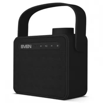 Портативная колонка SVEN АС PS-72 Black 2.0, 6Вт, 150 – 20 000 Гц, Bluetooth, FM, USB, microSD