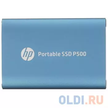 Портативный твердотельный накопитель HP P500, USB 3.1 gen.2 / USB Type-C / USB Type-A, OTG, 120 Гб, R350/W210, Синий