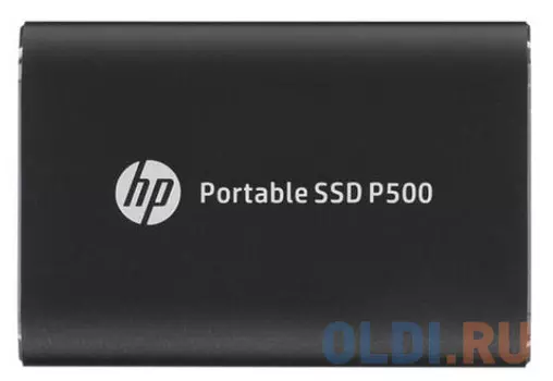 Портативный твердотельный накопитель HP P500, USB 3.1 gen.2 / USB Type-C / USB Type-A, OTG, 250 Гб, R350/W210, Черный