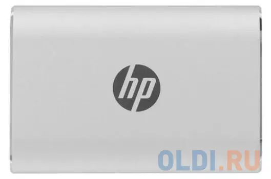 Портативный твердотельный накопитель HP P500, USB 3.2 gen.2 / USB Type-C / USB Type-A, OTG, 120 ГБ, R370/W110, серебряный