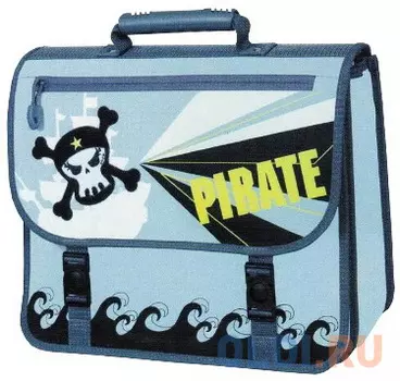 Портфель-ранец TIGER MAX, внешний размер 33.5х37х16.5 см, дизайн пират