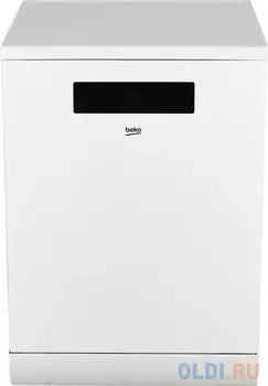 Посудомоечная машина Beko DEN48522W, полноразмерная, напольная, 60см, загрузка 15 комплектов, белая