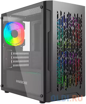 Корпус microATX Powercase D3B Без БП черный